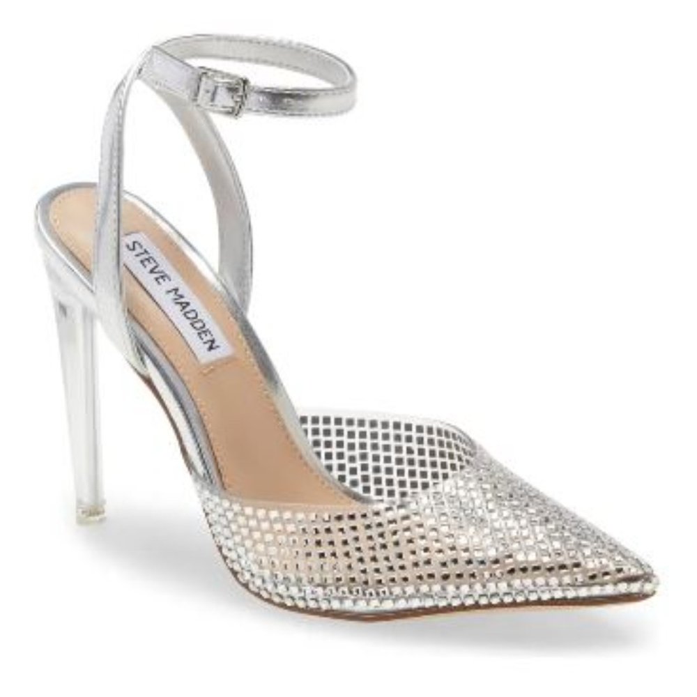 Alessi Embellished Ankle Strap Pump